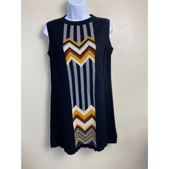 Missoni x Target Women Knit Sweater Dress Size Medium Black Sleeveless Geometric - Picture 1 of 10